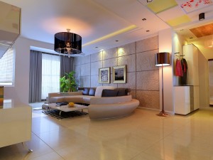 modern style living room 1832 3D 모델