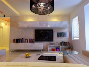 modern style living room 1832 3D 모델