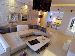 modern style living room 1832 3D 모델