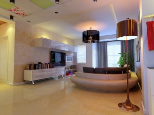 modern style living room 1832 3D 모델