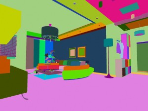 modern style living room 1832 3D 모델