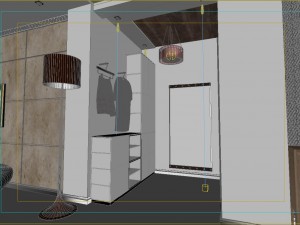 modern style living room 1832 3D 모델