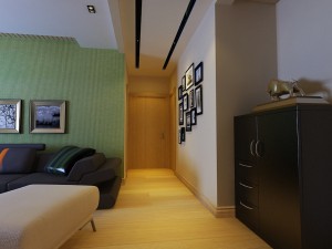 modern style living room 1833 Model 3D
