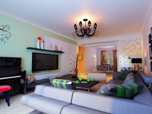 modern style living room 1835 3D Модель