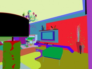 modern style living room 1835 3D Модель