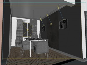modern style living room 1835 3D Модель