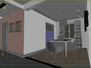 modern style living room 1835 3D Модель