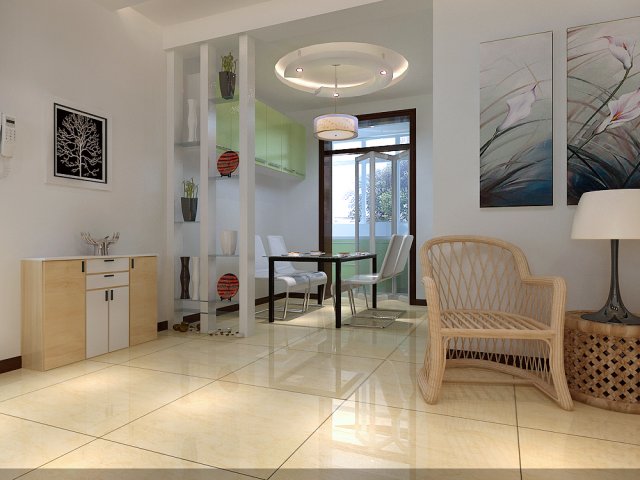 modern style living room 1837 Modello 3D .c4d .max .obj .3ds .fbx .stl .blend 