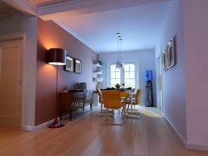 modern style living room 1838 3D 모델