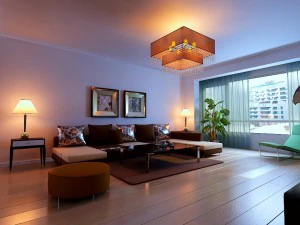 modern style living room 1838 3D Model
