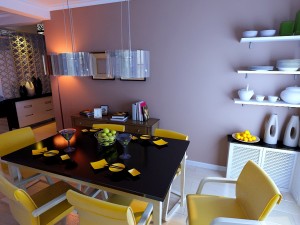 modern style living room 1838 3D 모델