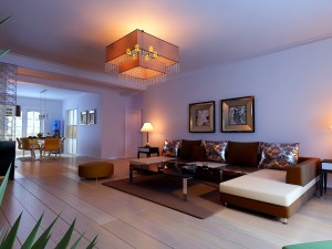 modern style living room 1838 3D 모델