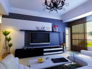 modern style living room 1839 3D Model