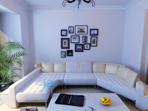 modern style living room 1839 Modello 3D
