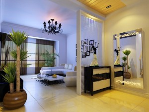 modern style living room 1839 Modello 3D