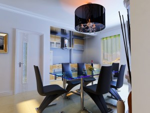 modern style living room 1839 Modello 3D