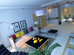 modern fashion parlour restaurant 1840 Modello 3D