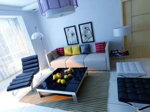 modern fashion parlour restaurant 1840 Modello 3D