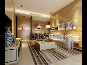 modern style living room 1843 3D Model