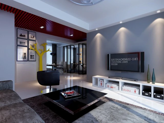 modern fashionable living room restaurant study 1803 3D Model .c4d .max .obj .3ds .fbx .stl .blend
