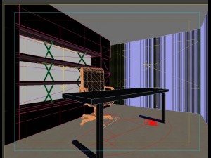 modern fashionable living room restaurant study 1810 3D Model
