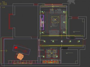 modern fashionable living room restaurant study 1810 3D Model