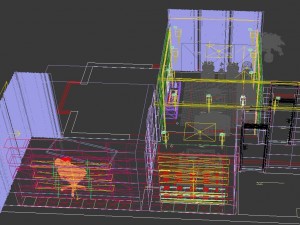 modern fashionable living room restaurant study 1810 3D Model