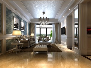 modern fashionable living room study 1829 3D Модель