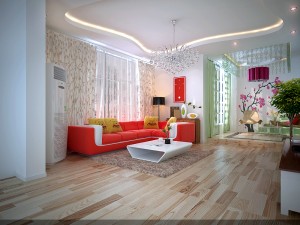 modern fashionable living room leisure hall 1823 Modelo 3D