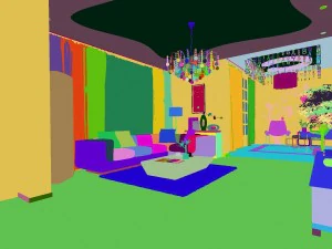 modern fashionable living room leisure hall 1823 3D Model