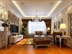 modern style european living room 1835 3D मॉडल