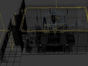 chinese style reversionary living room 1804 Model 3D