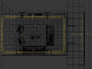 chinese style fashionable vintage room 1805 3D Model