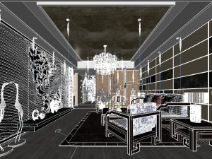 chinese style fashionable vintage room 1807 3D Model