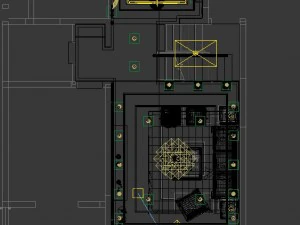 chinese style fashionable vintage room 1807 3D Model