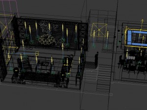 chinese style fashionable vintage room 1807 3D Model