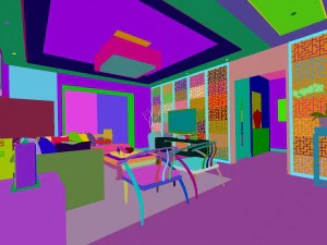 chinese style fashionable vintage living room 1811 3D Model