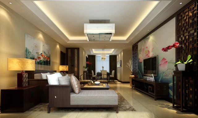 chinese style fashionable vintage living room 1818 3D Model .c4d .max .obj .3ds .fbx .stl .blend 