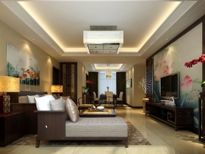 chinese style fashionable vintage living room 1818 Model 3D