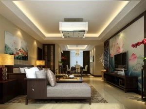 chinese style fashionable vintage living room 1818 3D Model