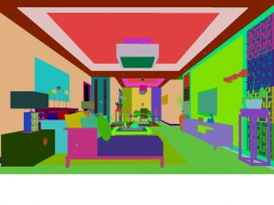 chinese style fashionable vintage living room 1818 3D Model