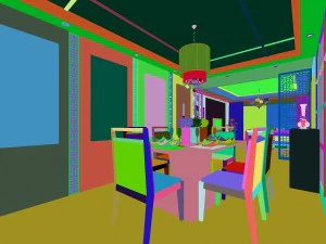 chinese style fashionable vintage room 1819 3D Model