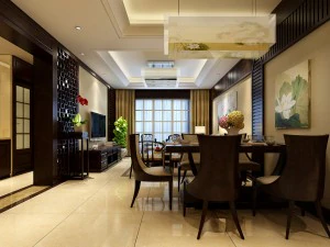 chinese style fashionable vintage living room 1820 3D Model