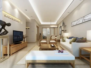 Модная винтажная комната в китайском стиле 1824 года 3D Модель