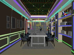 european-style living room design 02 3D Model
