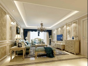 european-style living room design 03 3D Model