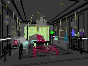 european-style living room design 03 Model 3D