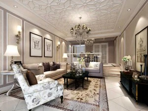 european-style living room design 09 3D Model