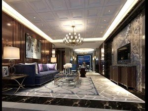 design de sala de estar em estilo europeu 13 Modelo 3D