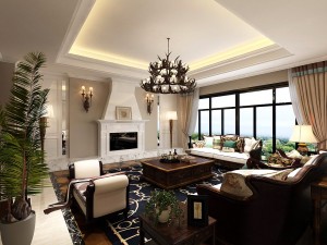 european-style living room design 14 3D Model